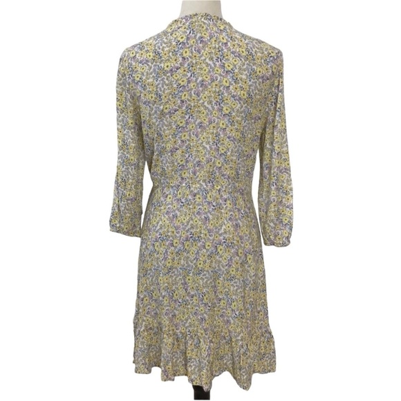 Loft Beach Peasant Boho Floral Tassel Tie Dress Cover Up Size Small - Picture 2 of 6